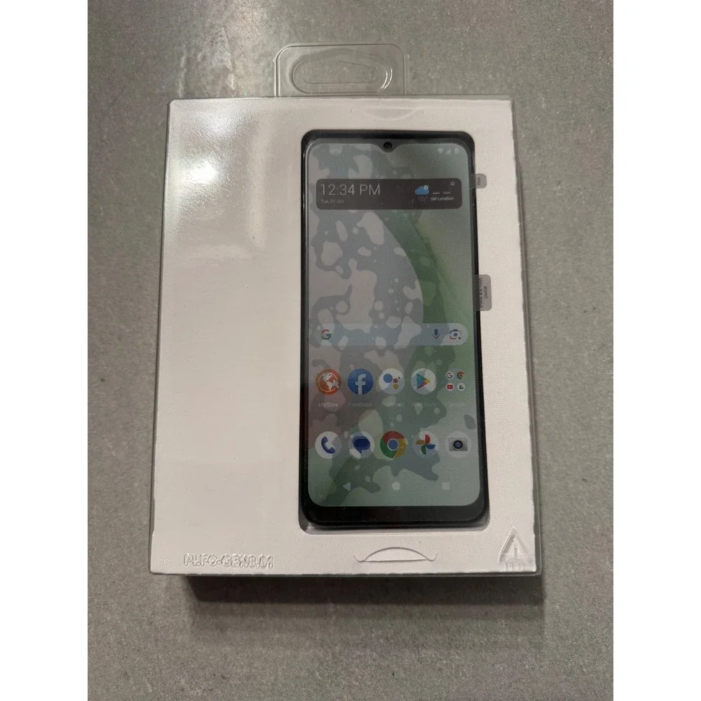 BLU View 5 Tracfone Smartphone 64GB Black 6.56in Screen B160V NWOT Open Box